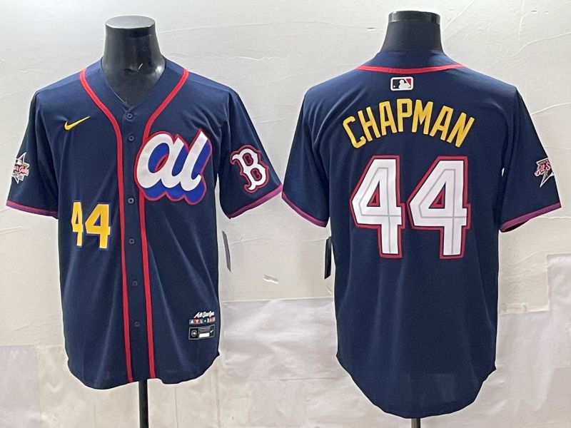 Men 2025 Boston Red Sox #44 Chapman Drak Blue All star Nike MLB Jersey style 05->milwaukee brewers->MLB Jersey